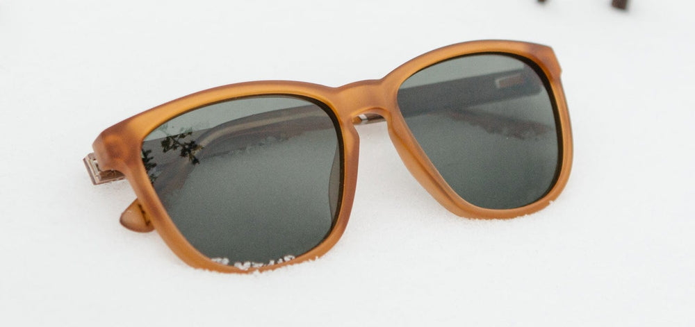 Matte Orange*Walnut*Basic Polarized G15 + Matte Orange*Walnut*HD Plus Polarized G15 | CAMP Arrow Matte Orange Walnut Sunglasses