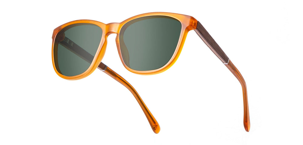 Matte Orange*Walnut*Basic Polarized G15 + Matte Orange*Walnut*HD Plus Polarized G15 | CAMP Arrow Matte Orange Walnut Sunglasses