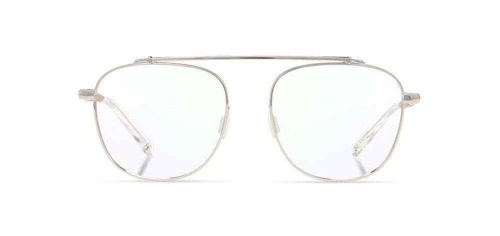 Silver*Mahogany*frames only + Silver*Mahogany*rx | Shwood Dayton Metal RX Eyeglasses Silver