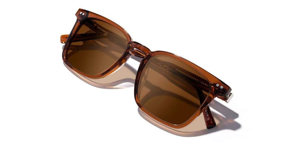 Rust*Brown + Rust*Brown Polarized | Shwood Hamilton Acetate Sunglasses Rust