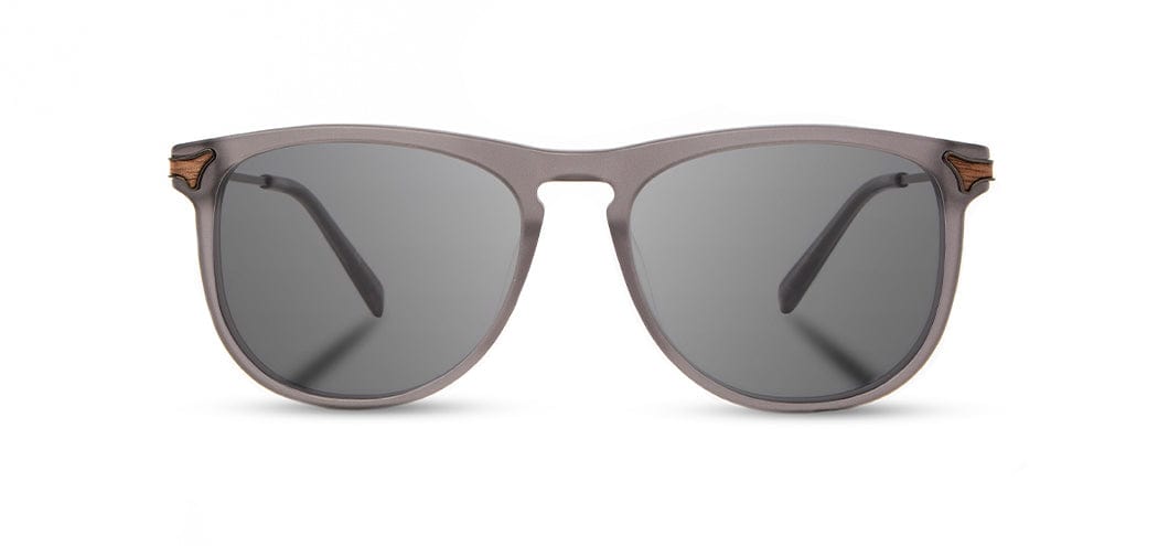 Matte Smoke*Walnut*Grey + Matte Smoke*Walnut*Grey Polarized | Shwood Keller Acetate Sunglasses Matte Smoke