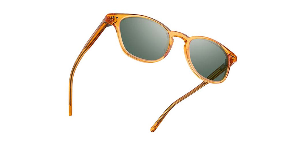 Tangerine*G15 + Tangerine*G15 Polarized | Shwood Kennedy Acetate Sunglasses Tangerine