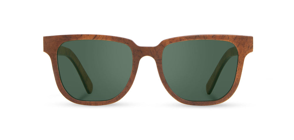 Redwood Burl*G15 + Redwood Burl*G15 Polarized | Shwood Prescott Wood Sunglasses Distressed Redwood Burl