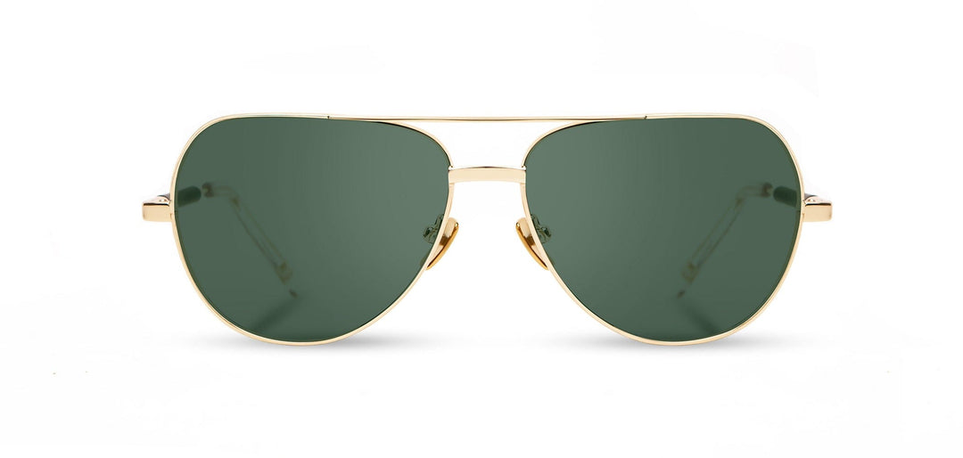 Gold*Ebony*G15 | Shwood Redmond Metal Sunglasses Gold