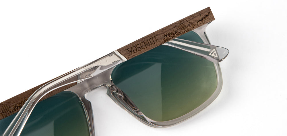 Slate*Engraved Walnut*Basic Polarized Sky + Slate*Engraved Walnut*HD Plus Polarized Sky | CAMP Ridge Yosemite Sunglasses