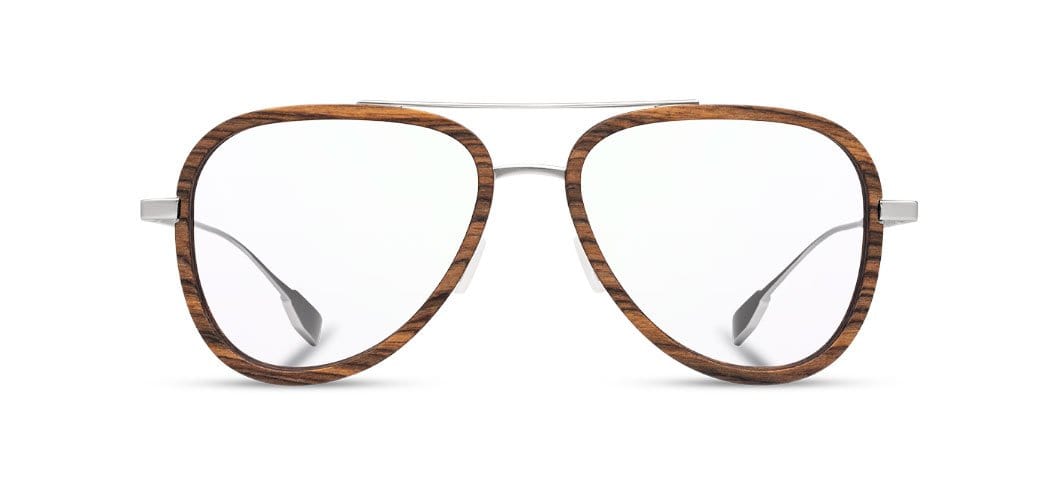 Silver*Walnut*frames only + Silver*Walnut*rx | Shwood Tabor Metal RX Eyeglasses Silver