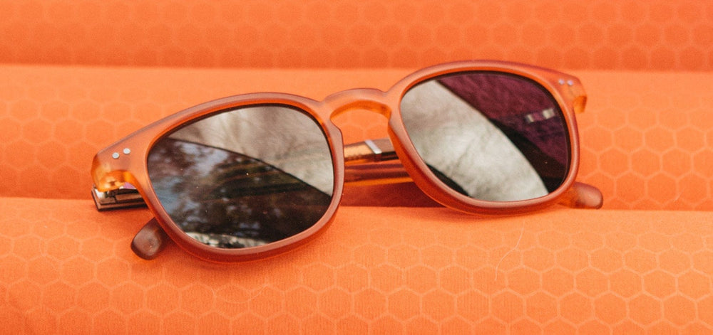 Matte Orange*Walnut*Basic Polarized G15 + Matte Orange*Walnut*HD Plus Polarized G15 | CAMP Topo Matte Orange Walnut G15 Sunglasses