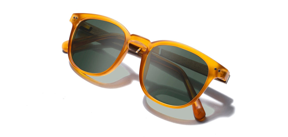 Matte Orange*Walnut*Basic Polarized G15 + Matte Orange*Walnut*HD Plus Polarized G15 | CAMP Topo Matte Orange Walnut G15 Sunglasses