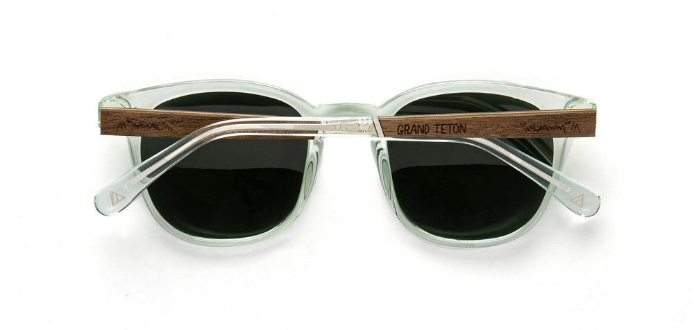 Mist*Engraved Walnut*Basic Polarized G15 + Mist*Engraved Walnut*HD Plus Polarized G15 | CAMP Topo Grand Teton Sunglasses