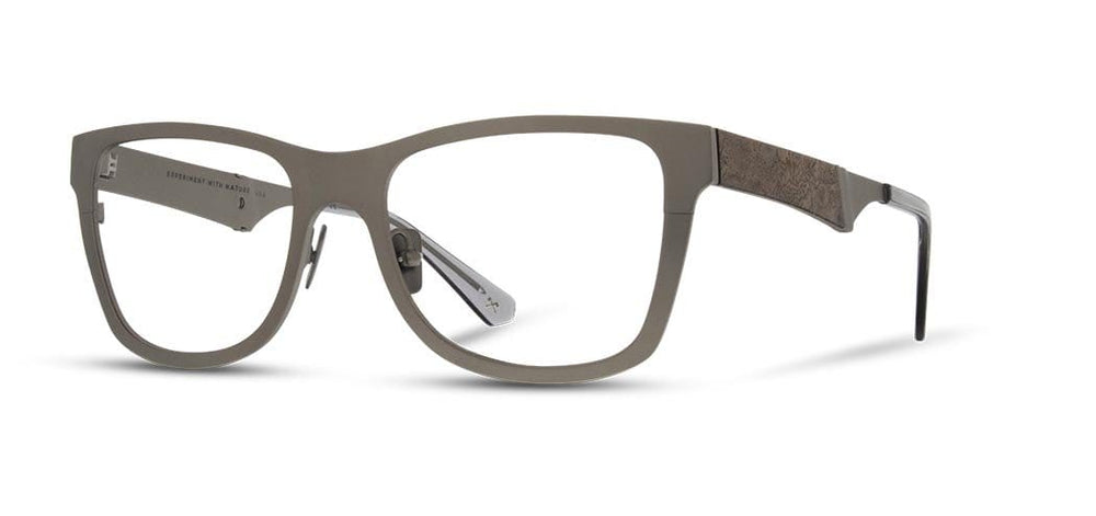 Gunmetal*Elm Burl*frames only + Gunmetal*Elm Burl*rx | Shwood Canby Metal RX Eyeglasses Gunmetal